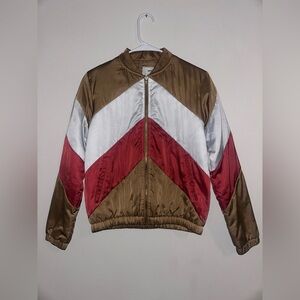 Colorblock Bomber Jacket